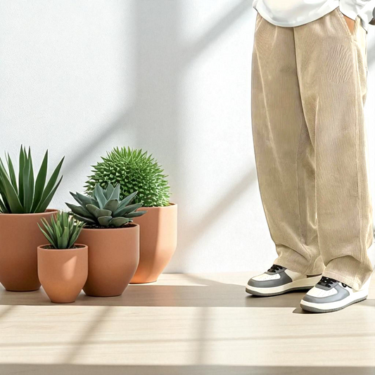Corduroy Drawstring Relaxed Pants – Agraciado